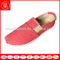 wholesale china shoes 2018 plain slip on Ladies beautiful flat shoes Lady women summer canvas shoes